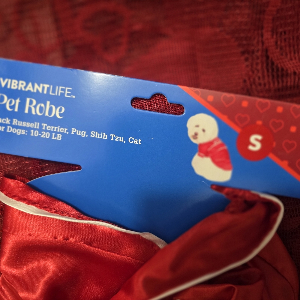 Vibrant Red Pet Robe - Picture 3 of 3